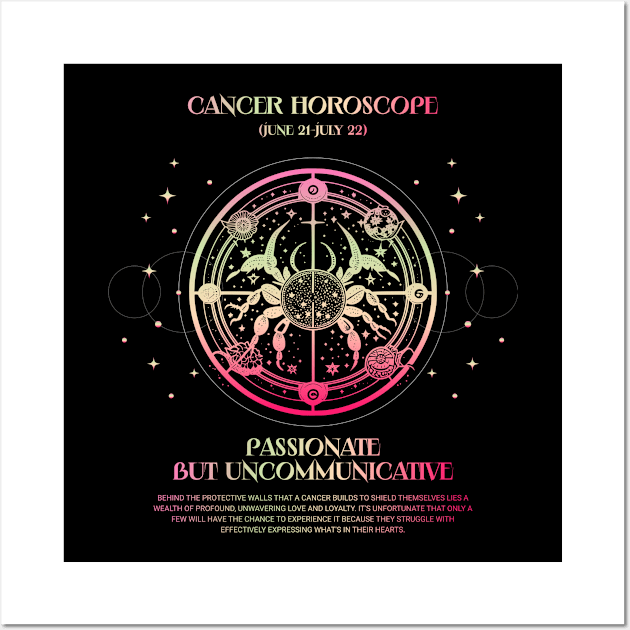 Cancer Horoscope Zodiac Sign Wall Art by Just Gotta Look